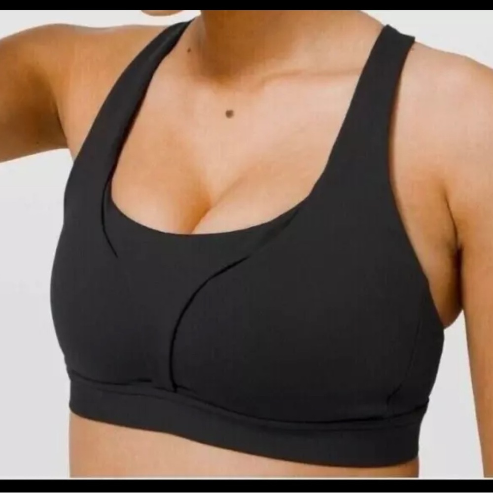 NWT Lululemon HARD-TO-FIND BLACK Stash It All Bra - Size 8